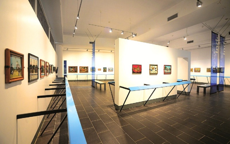 Espace d’exposition dans le bâtiment Asie du Sud-Est