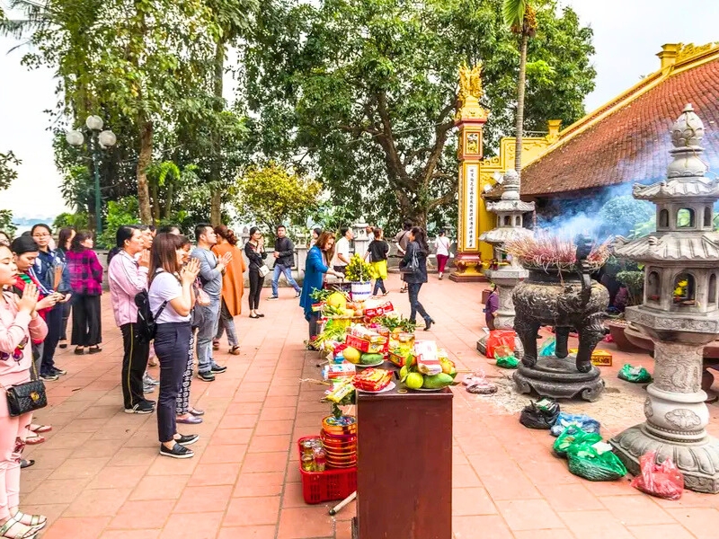 Le Thuong Dien est le lieu de culte principal de la pagode Trân Quôc