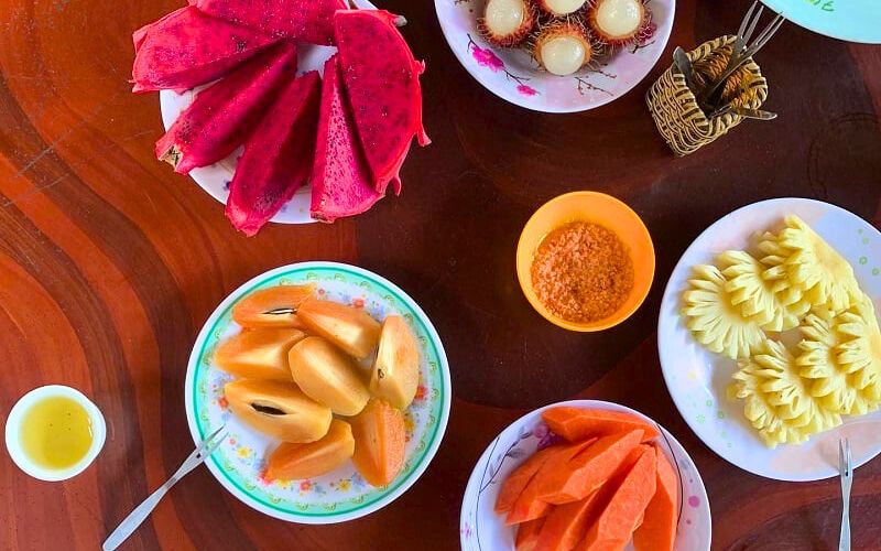 N’oubliez pas déguster les fruits exotiques du delta du Mékong