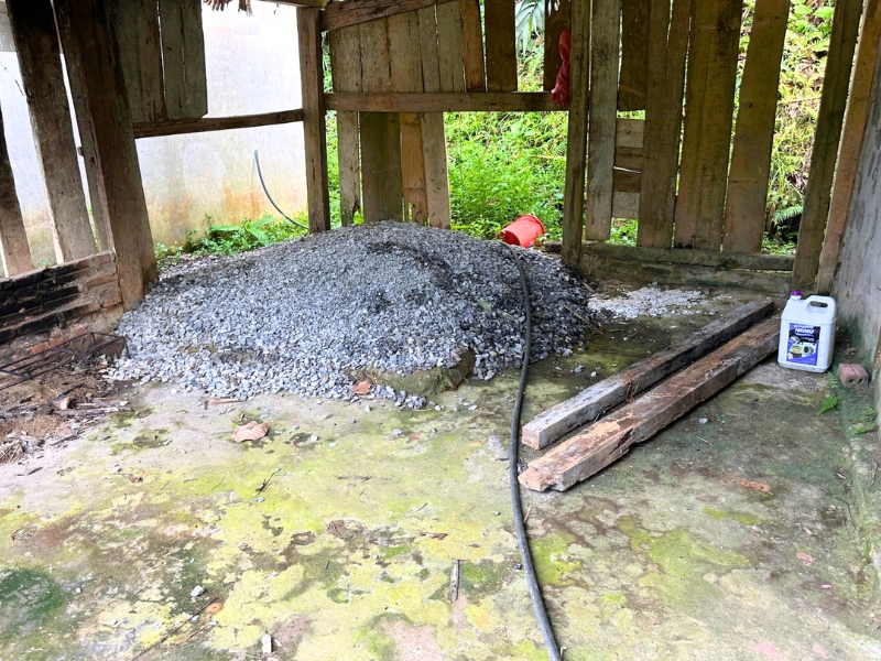 La cuisine avant d’être rénovée