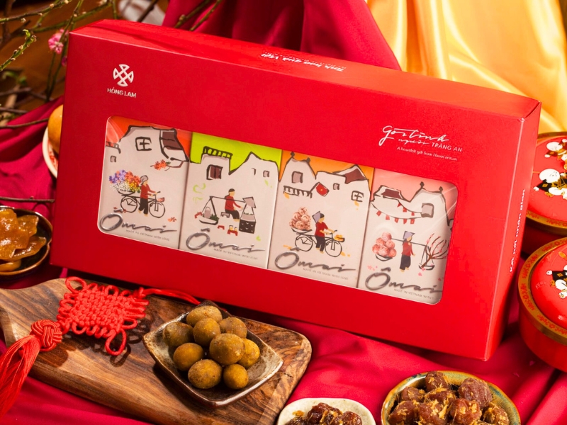 Les fruits secs (ô mai) sont emballées dans des boîtes très pratiques, idéales à rapporter comme souvenir