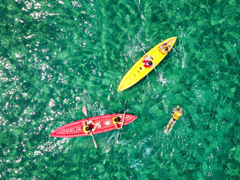 As águas turquesa de Phu Quoc, particularmente magníficas durante a estação seca.