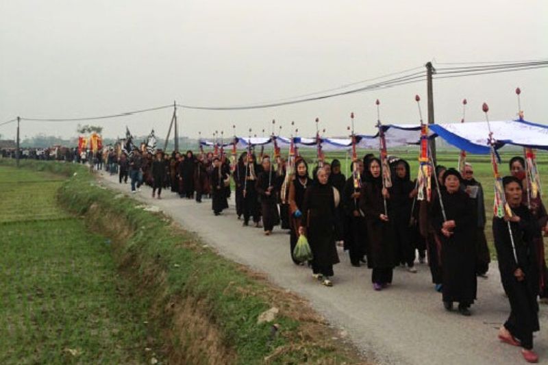 Cérémonie du deuil du Nord Vietnam