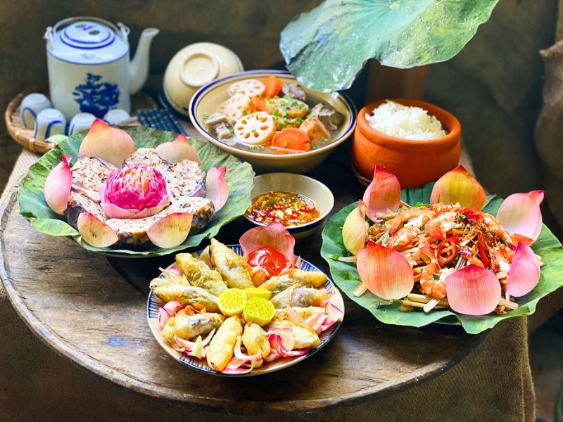 Des fleurs à l’assiette : La touche florale de la cuisine vietnamienne
