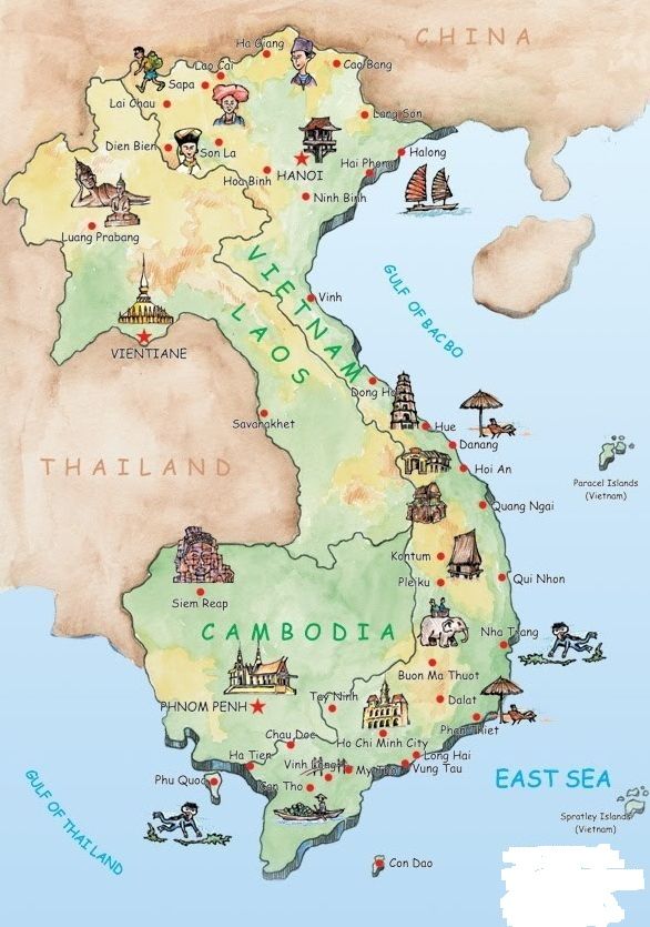 Carte du Sud Vietnam : entre modernité et authenticité tropicale